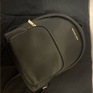 Michael Kors Black Leather Backpack